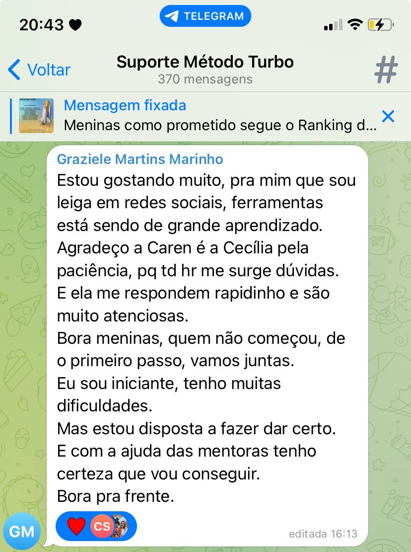 Depoimento Graziele - Aprendizado